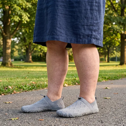 DouxPas™ – Chaussons Confort à Semelle Antidérapante