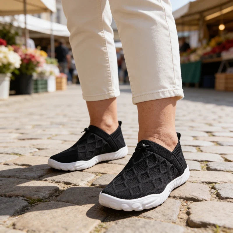 DouxPas™ – Chaussons Confort à Semelle Antidérapante