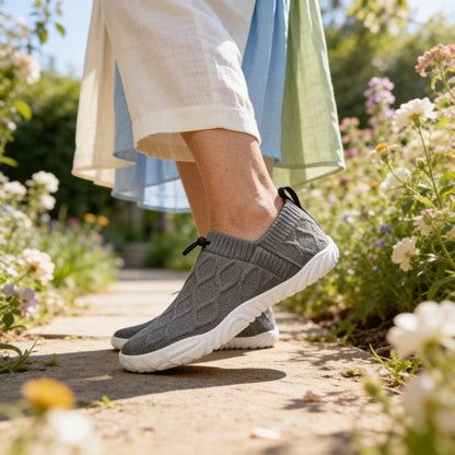 DouxPas™ – Chaussons Confort à Semelle Antidérapante